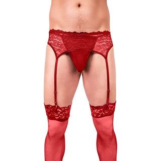Prowler Lace Garter Set For Masculine Bodies
