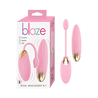 Blaze Dual Remote Control Vibrating Bullet Kit