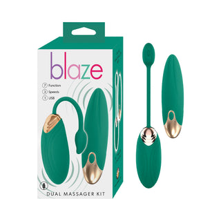 Blaze Dual Remote Control Vibrating Bullet Kit
