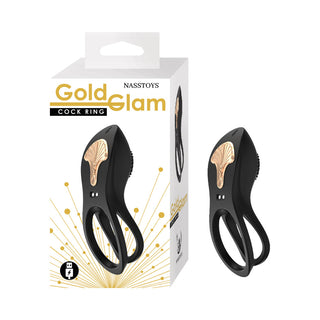 Gold Glam Vibrating Cockring
