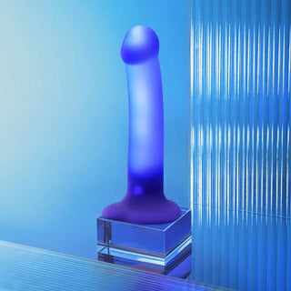 Strap-On-Me Glow-LED Light Rechargeable Flexible Squishy Suction Cup Silicone Dildo