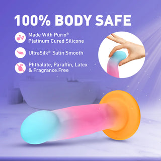 Avant Golden Dawn Girthy Artisan Dildo With Suction Cup