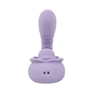Adam & Eve Lilac Licks Rechargeable Flicking Tongue and Rotating G-Spot Stimulator Silicone Vibrator