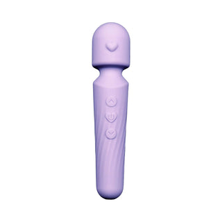 Adam & Eve Lilac Love Silicone Rechargeable Petite Wand Massager
