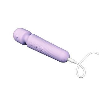 Adam & Eve Lilac Love Silicone Rechargeable Petite Wand Massager