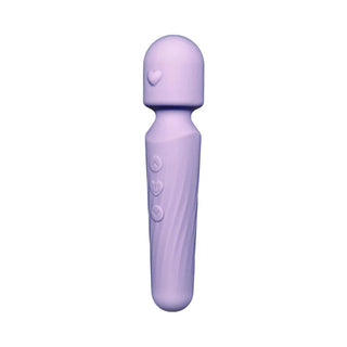 Adam & Eve Lilac Love Silicone Rechargeable Petite Wand Massager