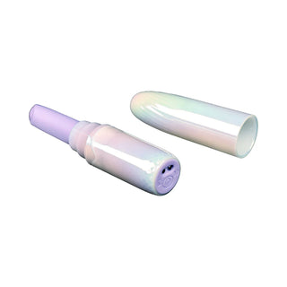 Adam & Eve Pouty Pucker Silicone Lipstick Shaped Vibrator With Iridescent Cover