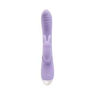 Adam & Eve Waving Wabbit Rechargeable Silicone Vibrator With Oscillating External Stimulator