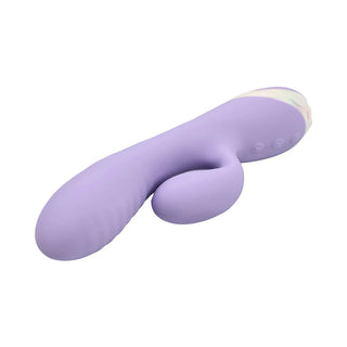 Adam & Eve Bunny Blow Up Inflatable Rechargeable Dual Stimulating Rabbit Style Silicone Vibrator