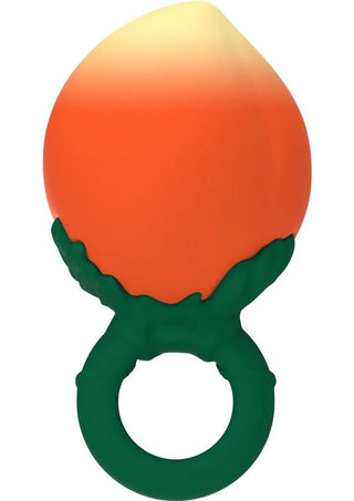 Fruity Booty Peach Fuzz Multi-Speed Vibrator With Ring