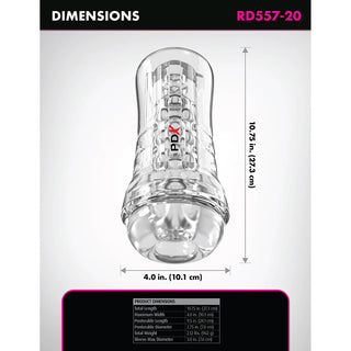 PDX Elite ViewTube Stroker See-Thru Case With EZ-Grip Design