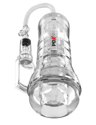 PDX Elite ViewTube Vac XXL Pump See Thru EZ-Grip Pump Stroker