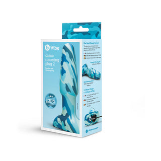 b-Vibe Rimming Plug 2 Rotating Bead Anal Plug Vibrator