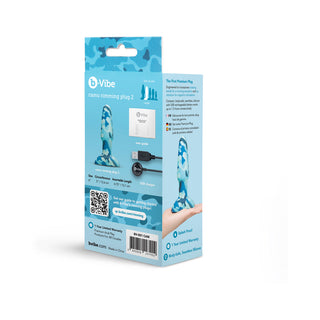 b-Vibe Rimming Plug 2 Rotating Bead Anal Plug Vibrator