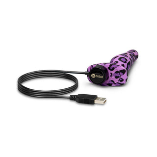 b-Vibe Novice Leopard Print Remote Control Vibrating Butt Plug