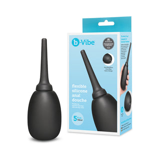 b-Vibe Flexible Silicone Anal Douche for Comfortable Hygiene