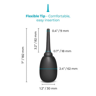 b-Vibe Flexible Silicone Anal Douche for Comfortable Hygiene