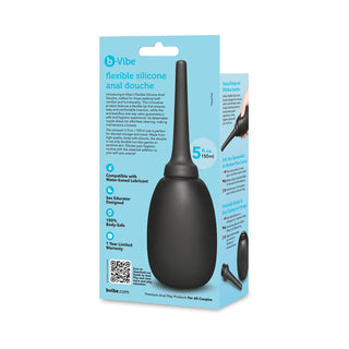b-Vibe Flexible Silicone Anal Douche for Comfortable Hygiene