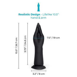 b-Vibe Vibrating Silicone Hand Fisting Dildo With Suction Cup