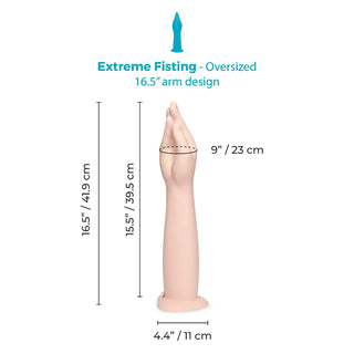 b-Vibe Silicone Hand Fisting Dildo With Suction Cup