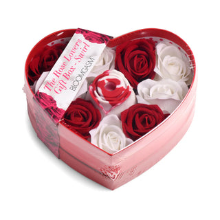 Bloomgasm The Rose Lover's Gift Box Rose Stimulator Gift Wrapped In Heart Shaped Box With Roses