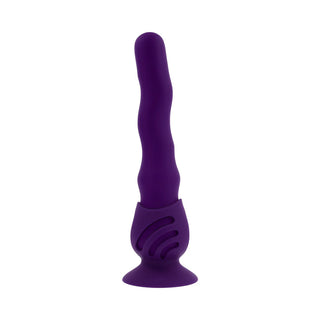 Playboy Wiggle It Rechargeable Silicone Vibrating Writhing Stimulator With Detachable Suction Cup