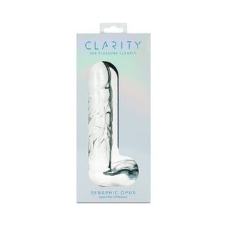 Clarity Seraphic Opus Glass Dildo - Elegant and Versatile Pleasure Tool