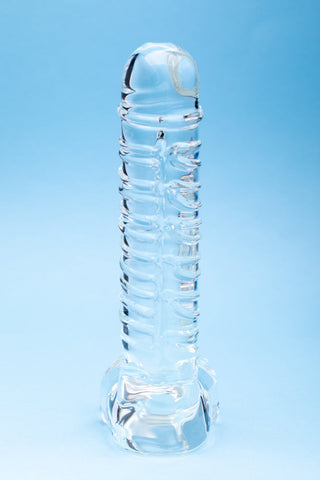 Clarity Seraphic Opus Glass Dildo - Elegant and Versatile Pleasure Tool