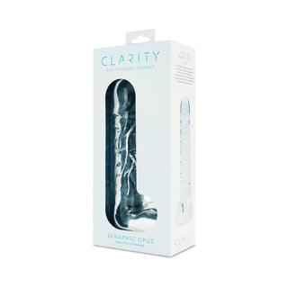 Clarity Seraphic Opus Glass Dildo - Elegant and Versatile Pleasure Tool