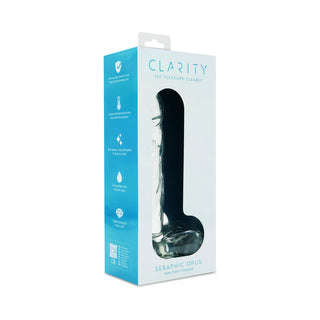 Clarity Seraphic Opus Glass Dildo - Elegant and Versatile Pleasure Tool
