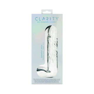 Clarity Seraphic Opus Glass Dildo - Elegant and Versatile Pleasure Tool