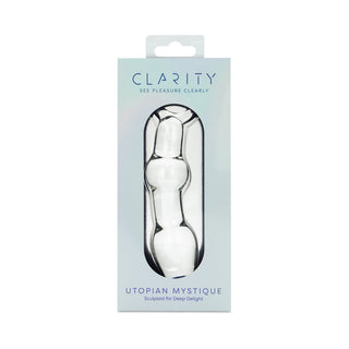 Clarity Utopian Mystique Glass Dildo - Elegant Pleasure Tool