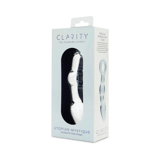 Clarity Utopian Mystique Glass Dildo - Elegant Pleasure Tool
