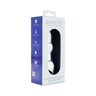 Clarity Utopian Mystique Glass Dildo - Elegant Pleasure Tool