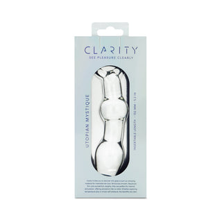 Clarity Utopian Mystique Glass Dildo - Elegant Pleasure Tool