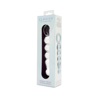 Clarity Hera's Tryst Glass Dildo - Elegant G-Spot Pleasure