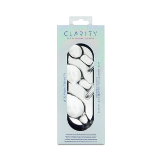 Clarity Utopian Trinity Glass Plug Set - Elegant Anal Pleasure
