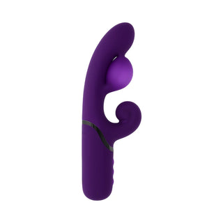 Evolved Pleasure Puff Rabbit Style Vibrator With Inflatable Shaft