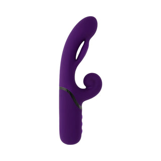 Evolved Pleasure Puff Rabbit Style Vibrator With Inflatable Shaft