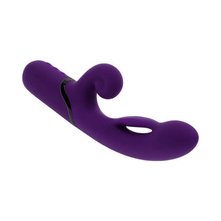 Evolved Pleasure Puff Rabbit Style Vibrator With Inflatable Shaft