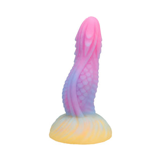 Vac-U-Lock x Fantasy Fuckers Glow-in-the-Dark Dragon's Tongue Silicone Harnessable Vac-U-Lock Compatible Fantasy Texture Dildo