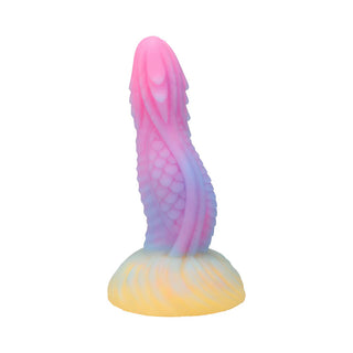 Vac-U-Lock x Fantasy Fuckers Glow-in-the-Dark Dragon's Tongue Silicone Harnessable Vac-U-Lock Compatible Fantasy Texture Dildo