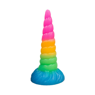 Vac-U-Lock x Fantasy Fuckers Glow-in-the-Dark Celestial Unicorn Silicone Harnessable Vac-U-Lock Compatible Fantasy Dildo