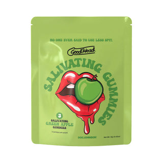 GoodHead Salivating Gummies 3-Pack Green Apple Flavor To Make Your Mouth Water