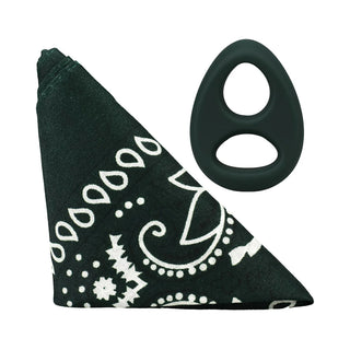 Rock Solid The Hanky Code Stretchable Silicone C-Ring Set with Matching Bandana for Flagging