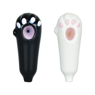 Cute Cat Paw Hand Pipe | 4" | Colors Vary - Horny Stoner