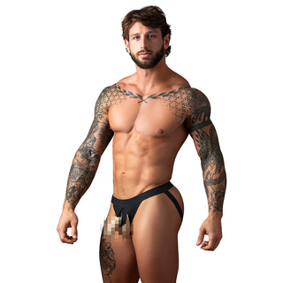 Male Power Open Ended Crotchless Jock With Built-In Cockring