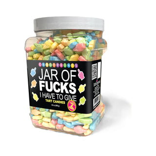 Jar of Fucks I Have To Give 2 lbs. Of Middle Finger Shaped Fruit Flavored Candies