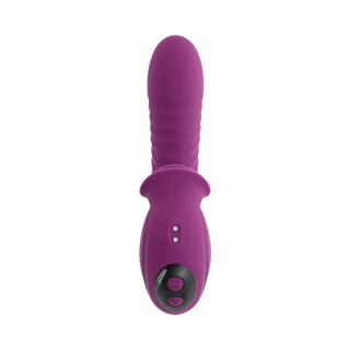 Evolved Deep Ecstasy Thrusting Rabbit Style Vibrator With Rotating External Stimulator