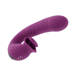 Evolved Deep Ecstasy Thrusting Rabbit Style Vibrator With Rotating External Stimulator